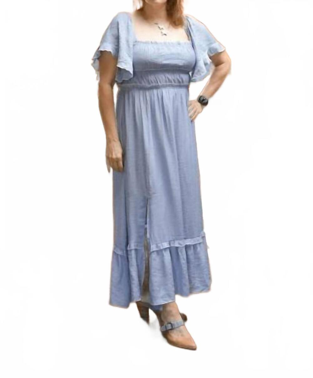 NEW HEM & THREAD haven maxi dress in blue
